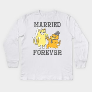 Wedding marriage marriage marriage married Kids Long Sleeve T-Shirt